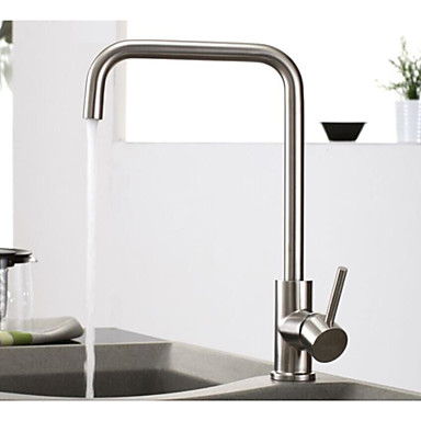 304 Stainless Steel Lead-Free Kitchen Mixer Tap Faucet Nickel Brushed